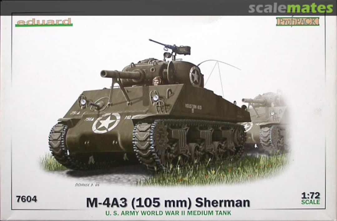 Boxart M4A3 (105 mm) Sherman 7604 Eduard