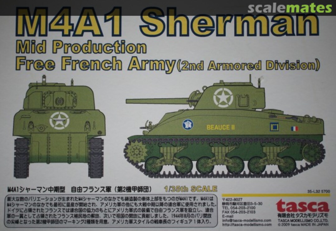 Boxart M4A1 Sherman 35-L32 Tasca