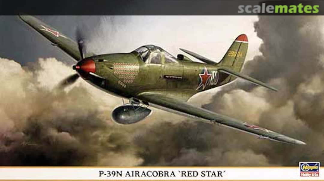 Boxart P-39N Airacobra `Red Star´ 09758 Hasegawa