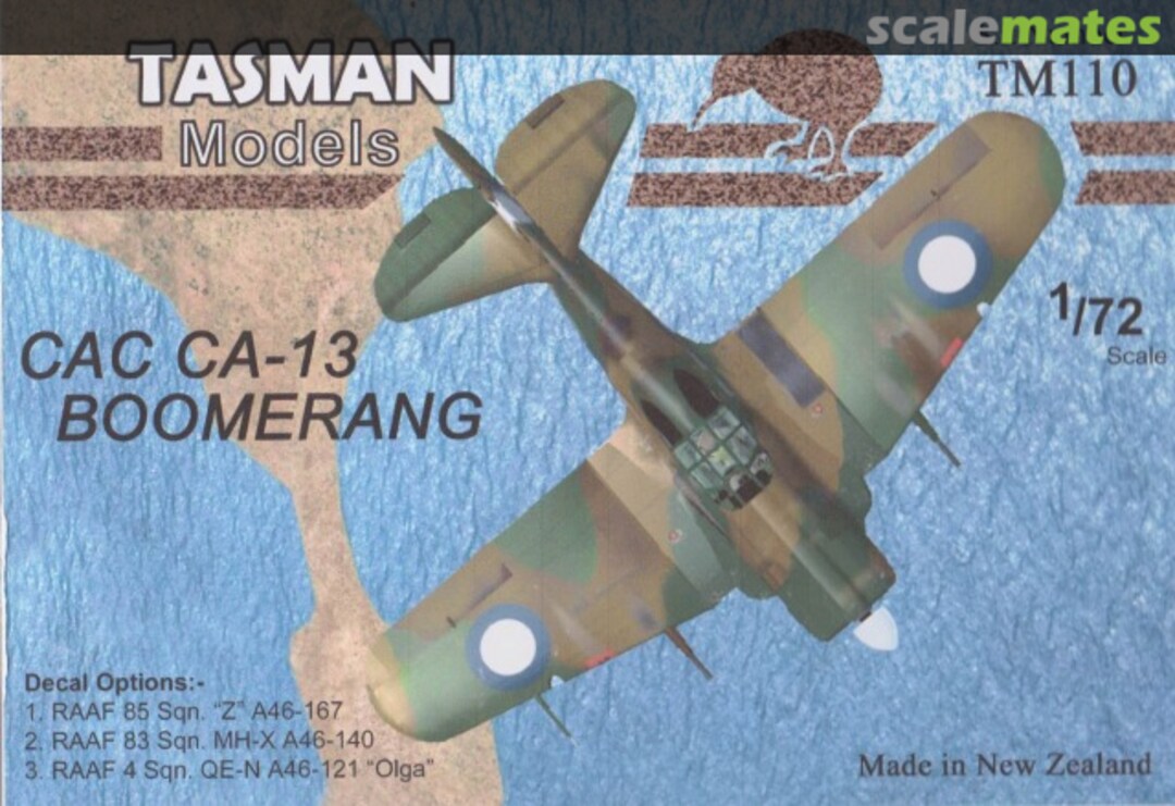 Boxart CAC CA-13 Boomerang TM110 Tasman Model Products