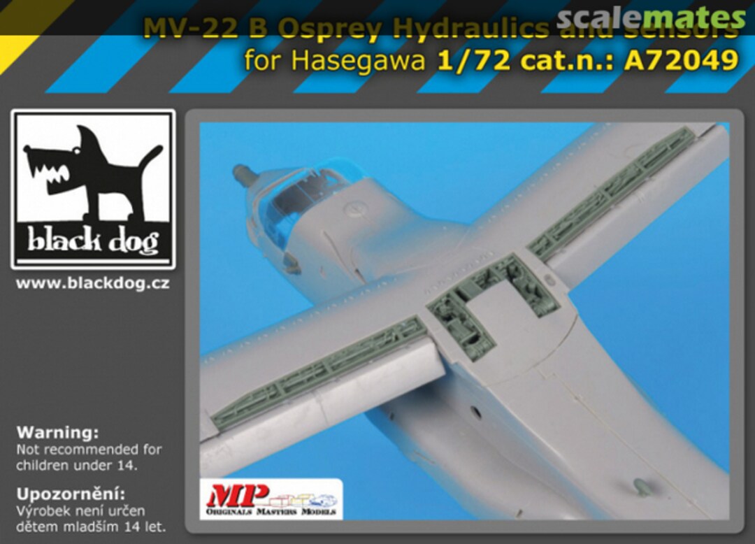 Boxart MV- 22B Osprey Hydraulics and sensors A72049 Black Dog