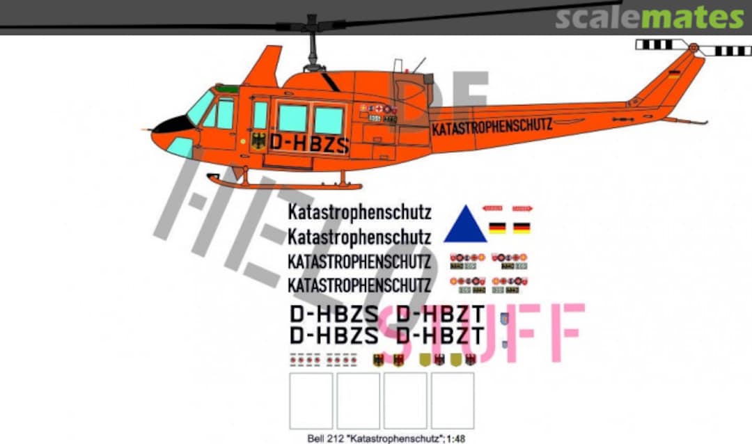 Boxart Bell 212 "Katastrophenschutz" DF10448 DF HeloStuff