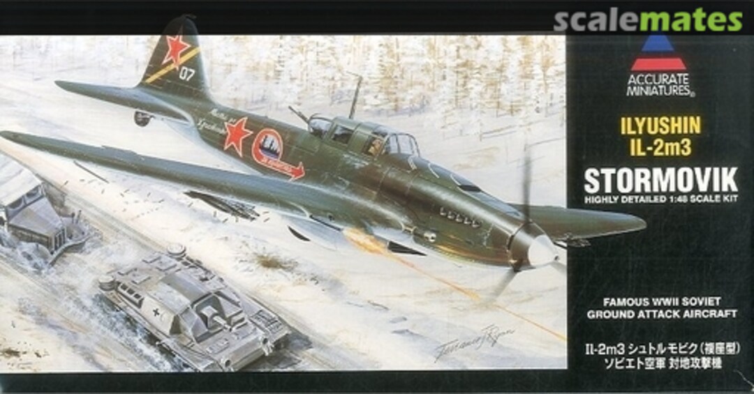 Boxart Ilyushin Il-2m3 Stormovik 85057 Hasegawa