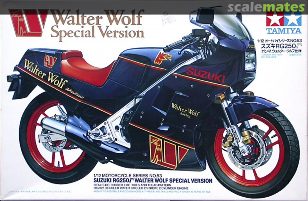 Boxart Suzuki RG250 Walter Wolf Special Version 14053 Tamiya