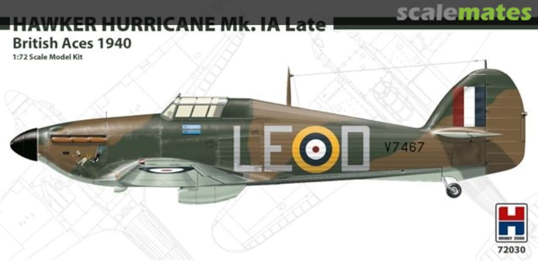 Boxart Hawker Hurricane Mk.IA Late 72030 Hobby 2000