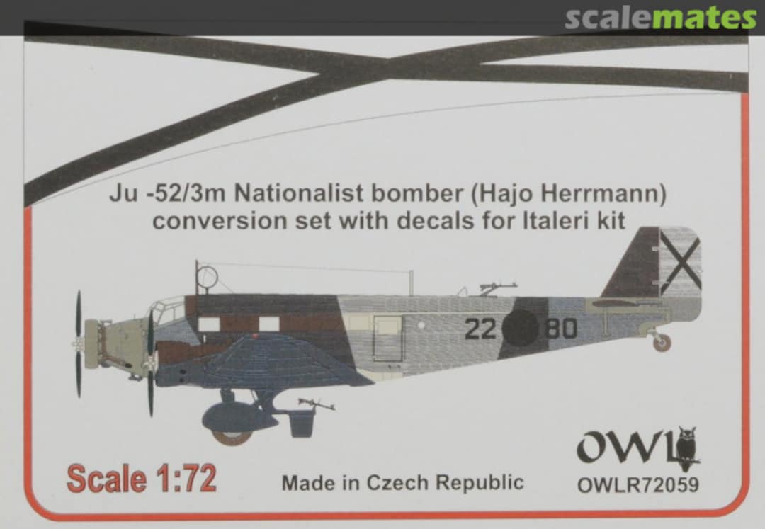 Boxart Ju 52/3m Nationalist bomber (Hajo Hermann) R72059 OWL