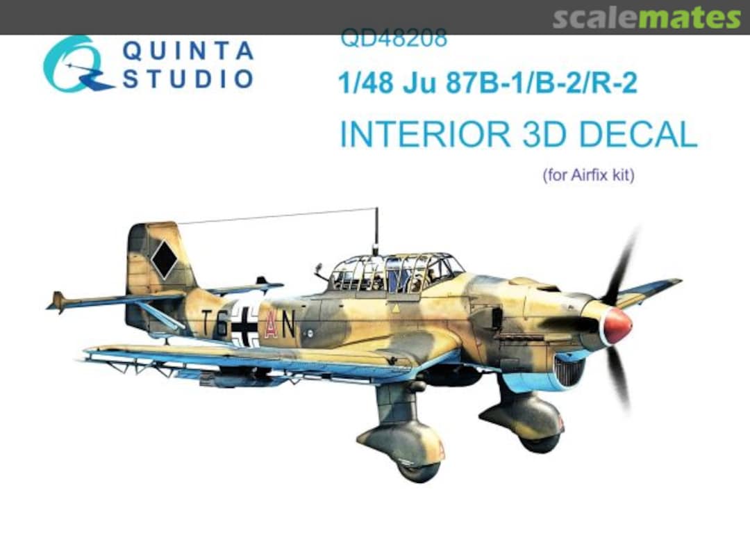 Boxart Ju 87B-1/B-2/R2 interior 3D decals QD48208 Quinta Studio