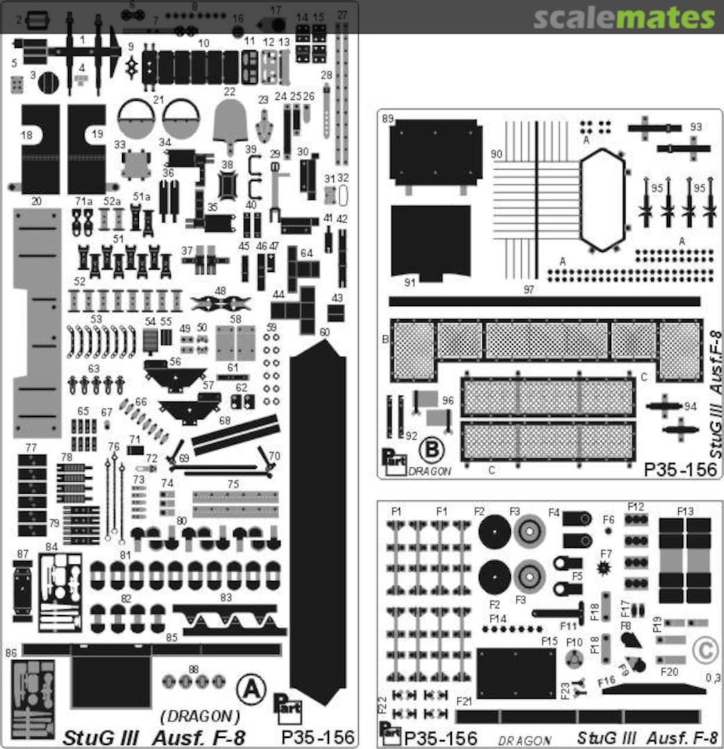 Boxart StuG III Ausf F8 P35-156 Part