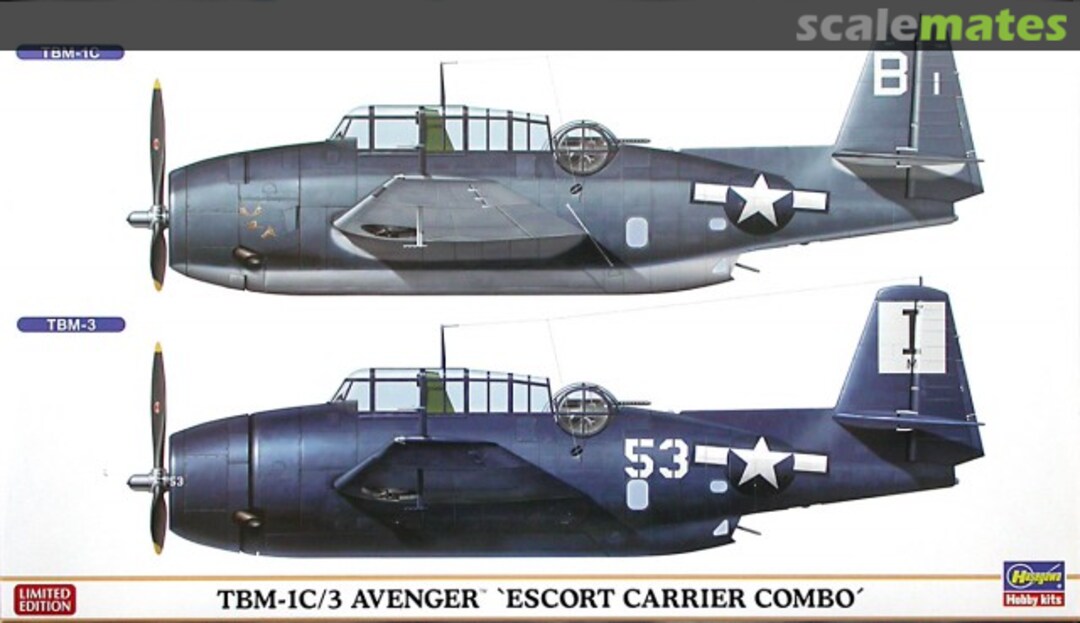 Boxart TBM-1C/3 Avenger 'Escort Carrier Combo' 01998 Hasegawa