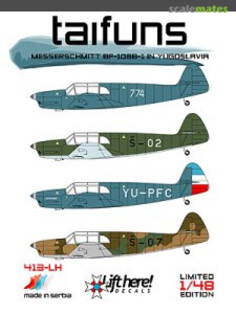 Boxart Taifuns 413-LH Lift Here Decals