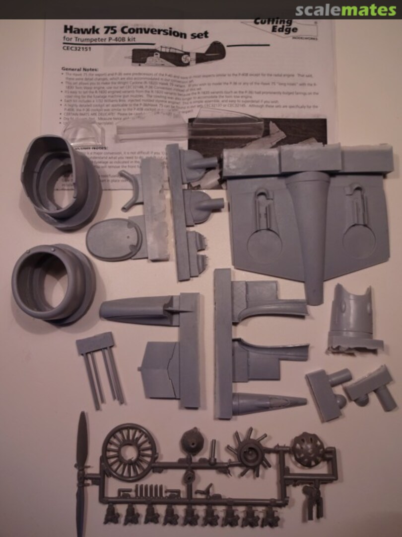 Boxart Hawk 75 (R-1820 engine) Conversion CEC32151 Cutting Edge Modelworks