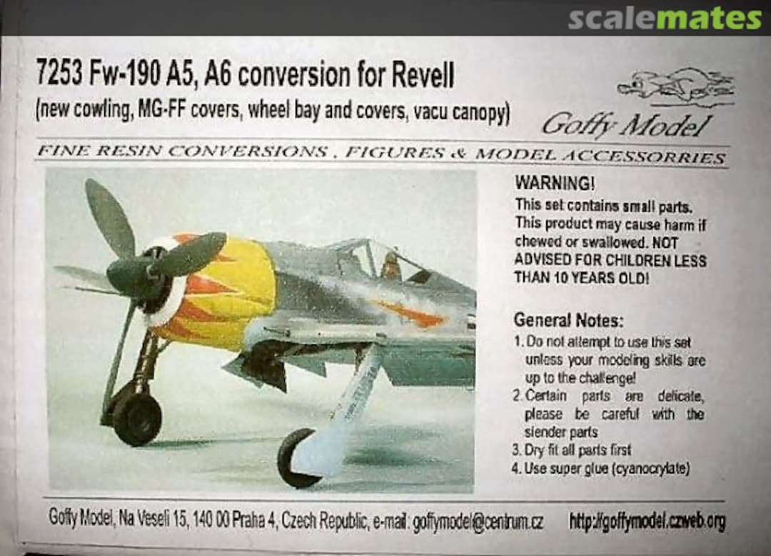 Boxart Fw-190A-5, A-6 conversion 7253 Goffy Model