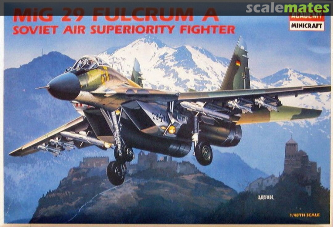 Boxart MiG 29 Fulcrum A 2116 Academy/Minicraft