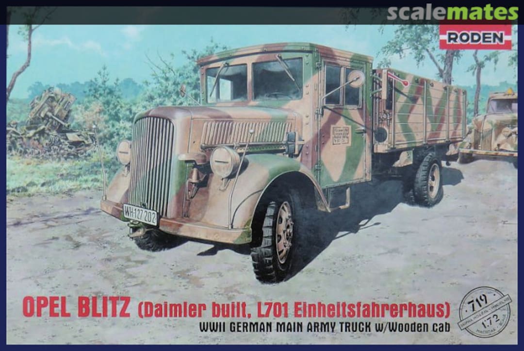 Boxart Opel Blitz (Daimler built, L701 with Einheitsfahrerhaus) 719 Roden