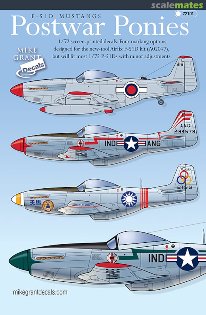 Boxart Postwar Ponies 72101 Mike Grant Decals