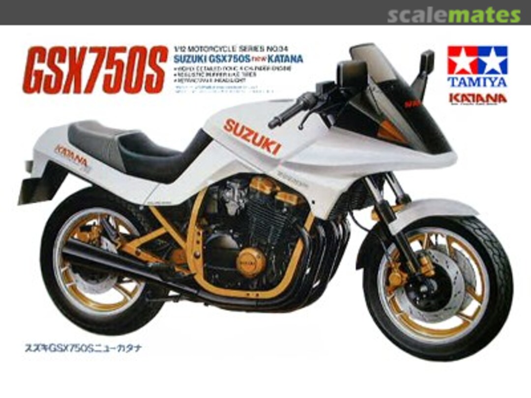 Boxart Suzuki GSX750S new KATANA 14034 Tamiya