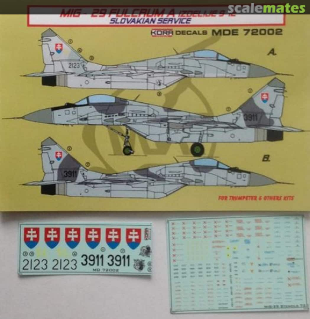 Boxart MIG-29 Fulcrum A Izdelije 9-12 MDE72002 Kora Models