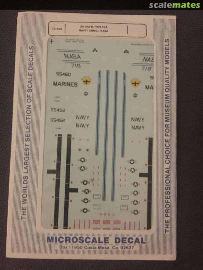 Boxart OV-10A's/YOV-10A 72-553 Microscale