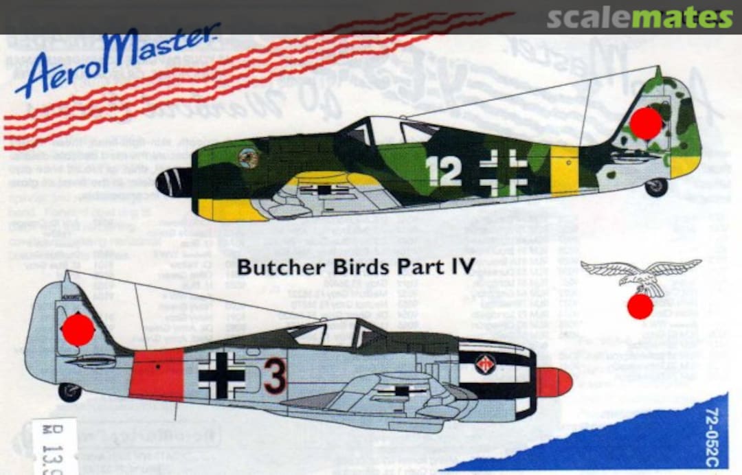 Boxart Butcher Birds - Part IV 72-052C AeroMaster