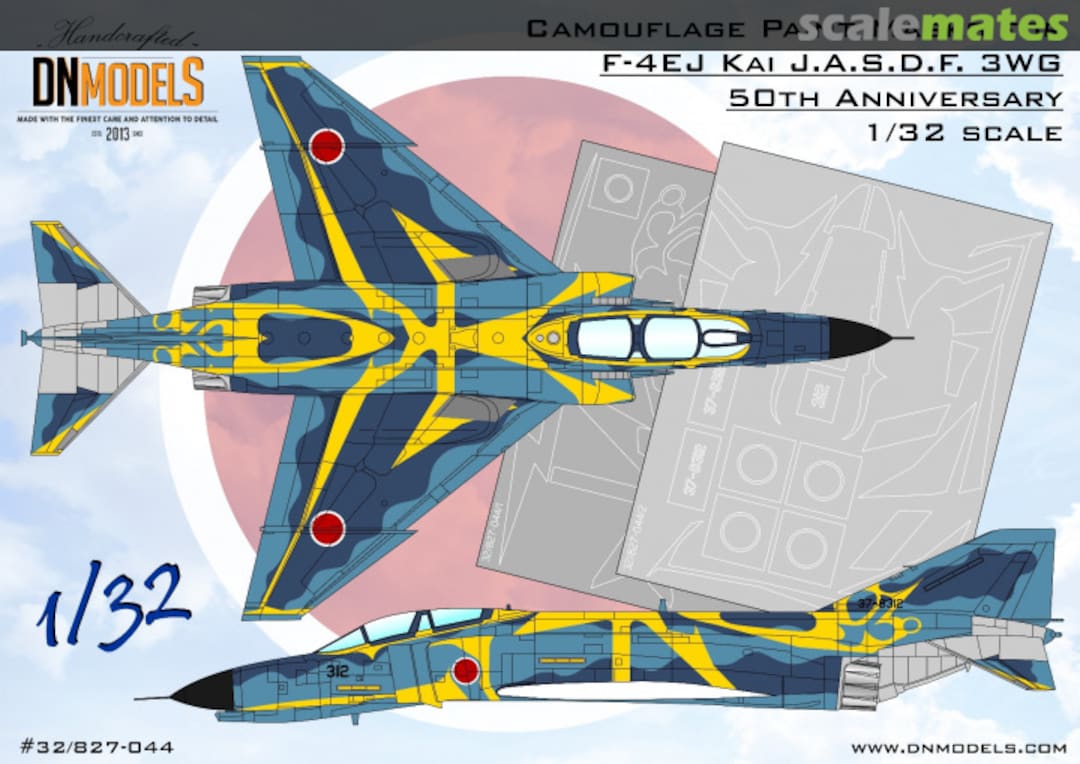 Boxart F-4EJ Kai J.A.S.D.F. 3WG 50th Anniversary Paint Mask Set 32/827-044 DN Models