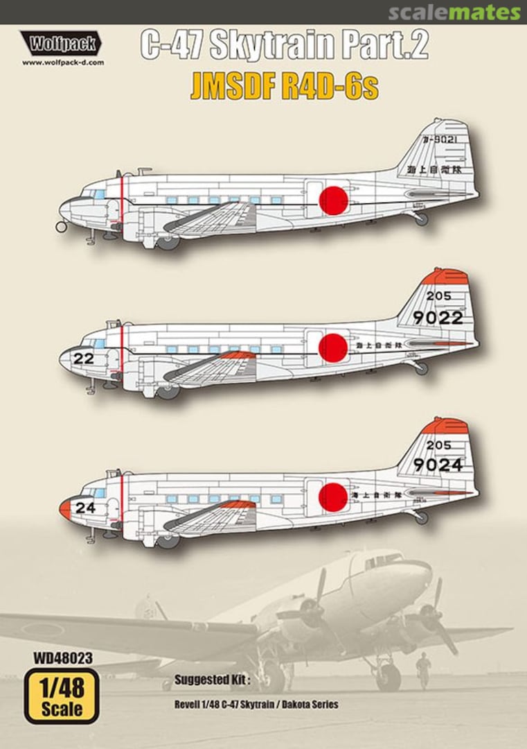 Boxart C-47 Skytrain Part.2 - JMSDF R4D-6s WD48023 Wolfpack