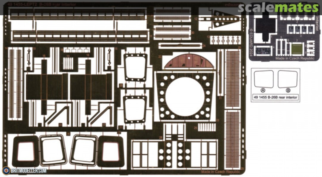 Boxart B-26B Rear Interior ICM 491455 Eduard