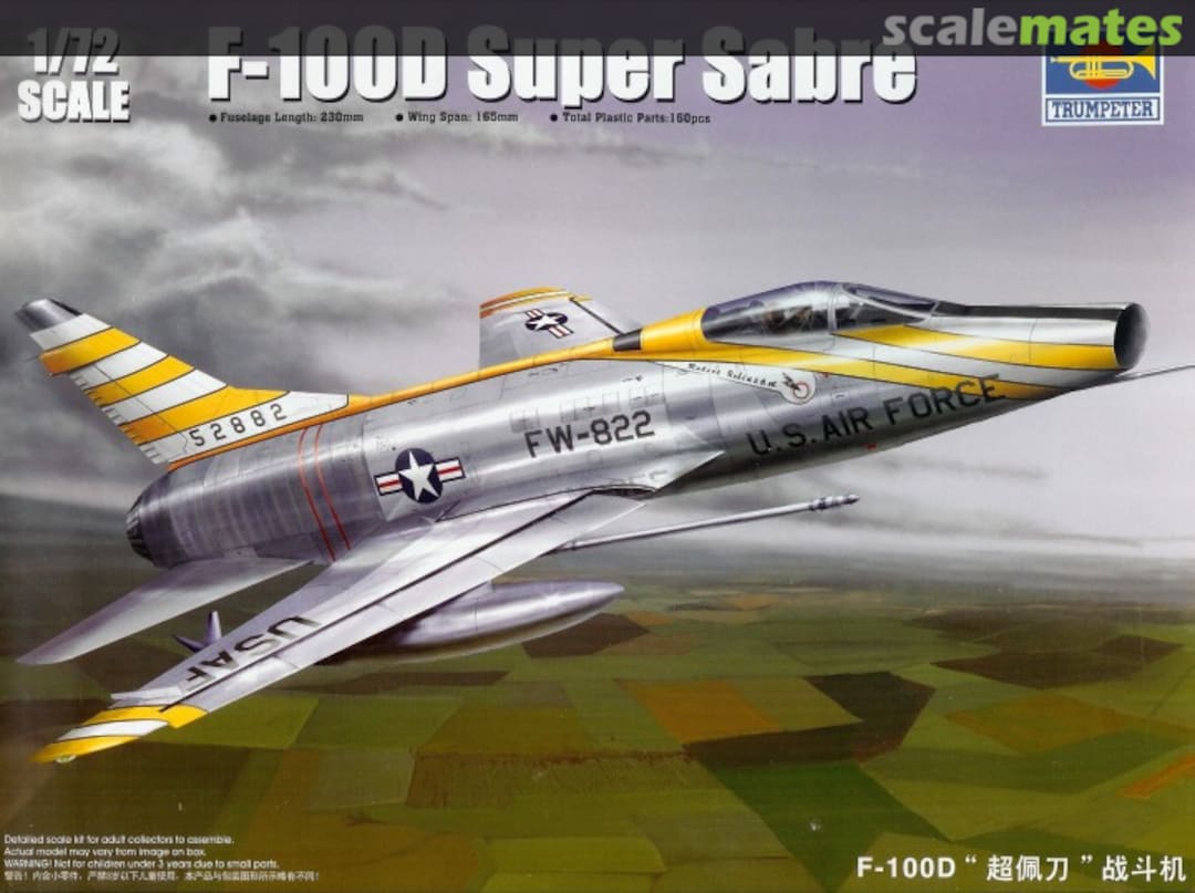 Boxart F-100D Super Sabre 01649 Trumpeter