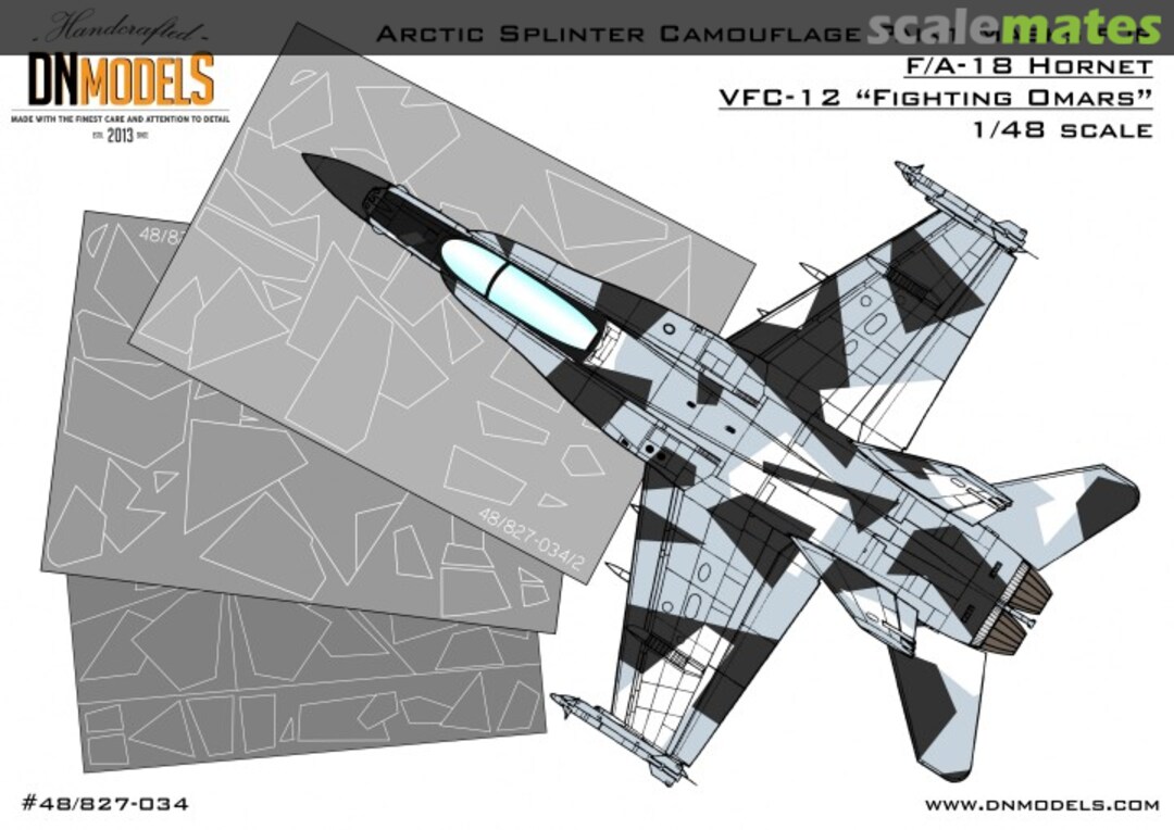 Boxart Arctic Splinter Camouflage for F/A-18 Hornet Aggressor 48/827-034 DN Models