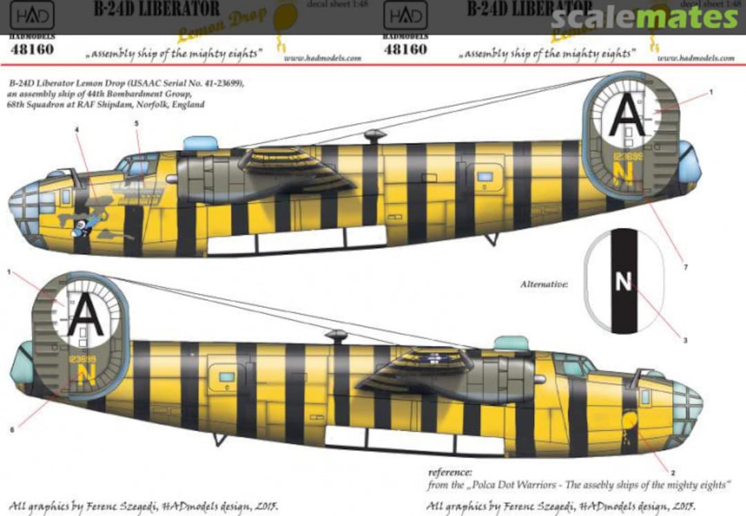 Boxart Consolidated B-24D Lemon Drop 48160 HADmodels 