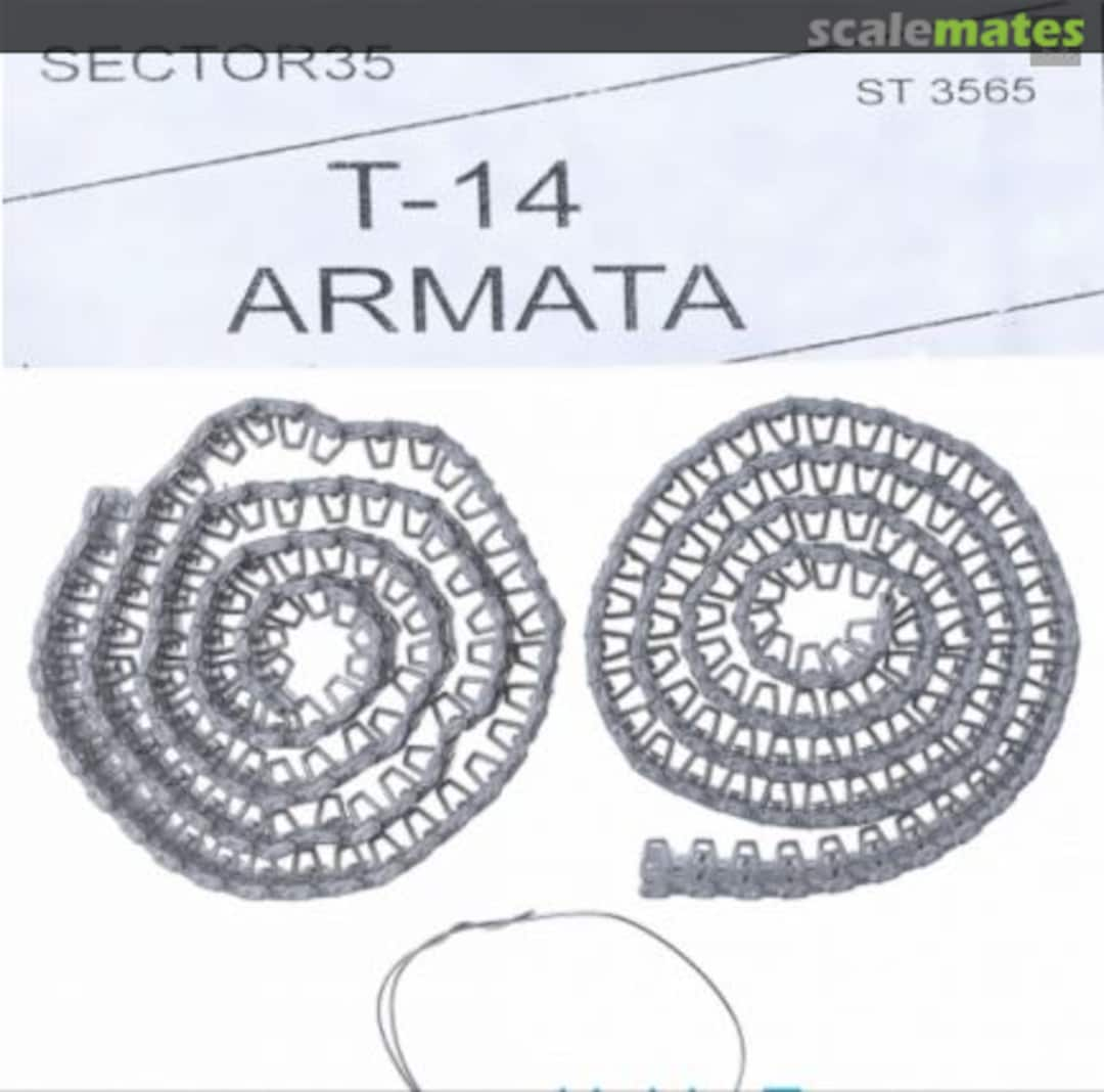 Boxart Assembled Metal Tracks for T-14 Armata Tank 3565-SL Sector 35