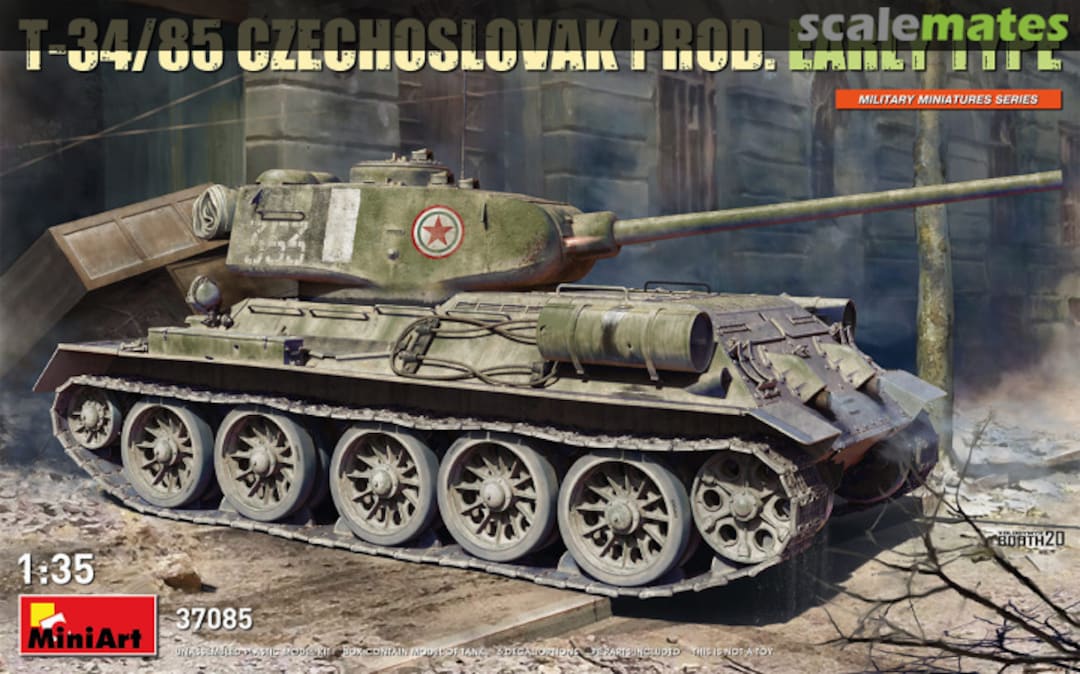 Boxart T-34/85 Czechoslovak Prod. 37085 MiniArt