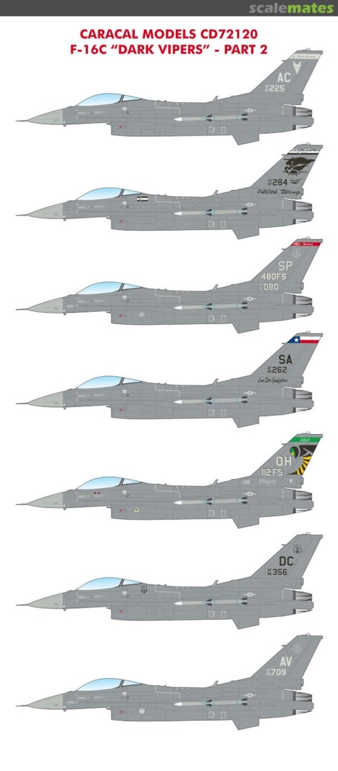 Boxart F-16 "Dark Vipers" - Part 2 CD72120 Caracal Models