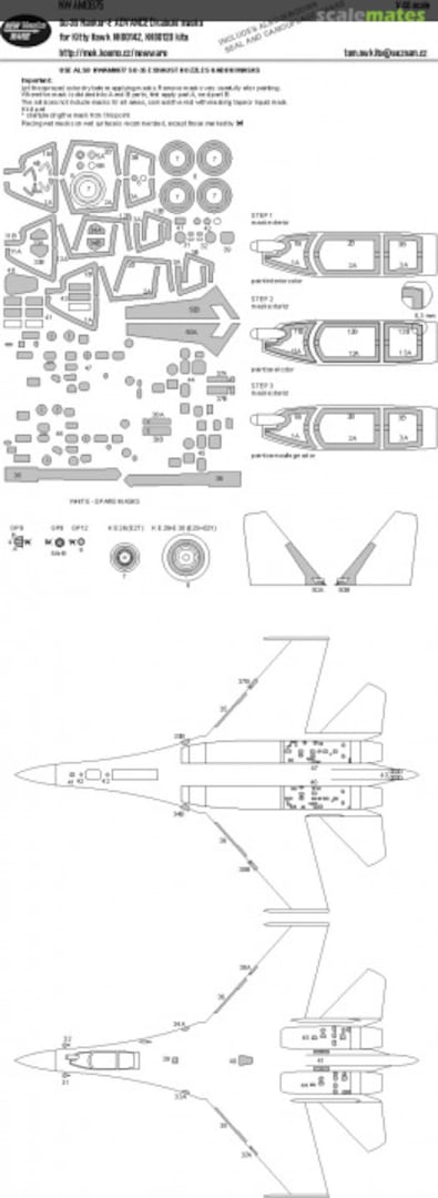 Boxart Su-35 Flanker-E ADVANCED kabuki masks NWAM0875 New Ware