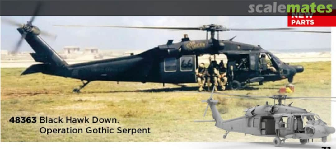 Boxart Black Hawk Down. Operation Gothic Serpent  48363 ICM