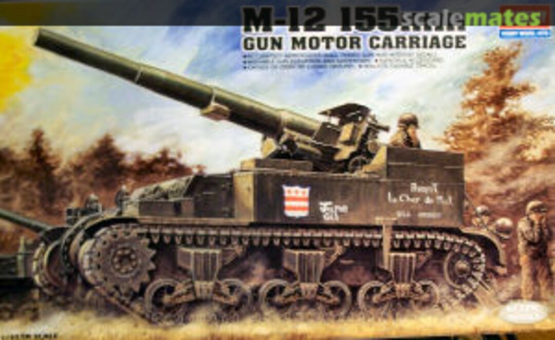 Boxart M-12 M12 155mm Gun Carriage 01394 Academy