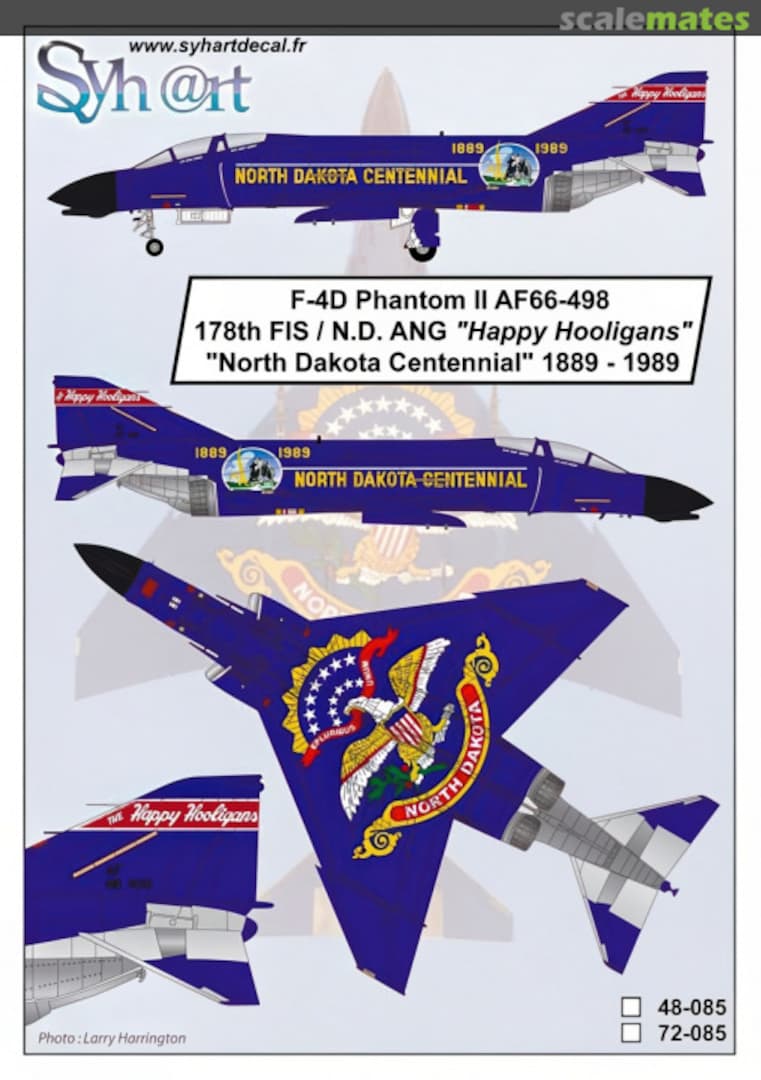 Boxart F-4D Phantom II AF66-498 72-085 Syhart