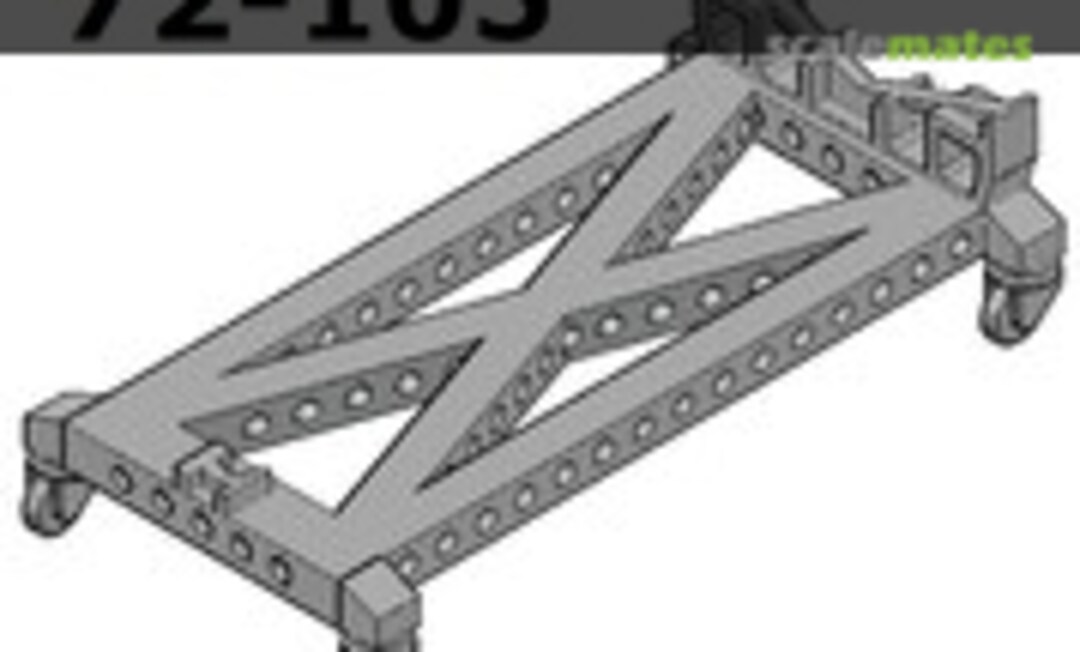 1:72 Early Lightweight X-Cross Seaplane Trolley (Nautilus Models 72-105)