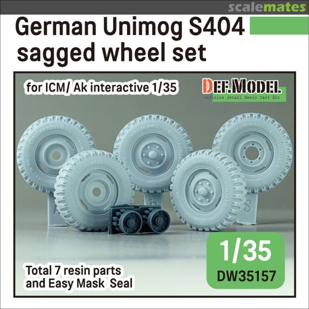 Boxart Unimog S404 Sagged Wheel set DW35157 Def.Model