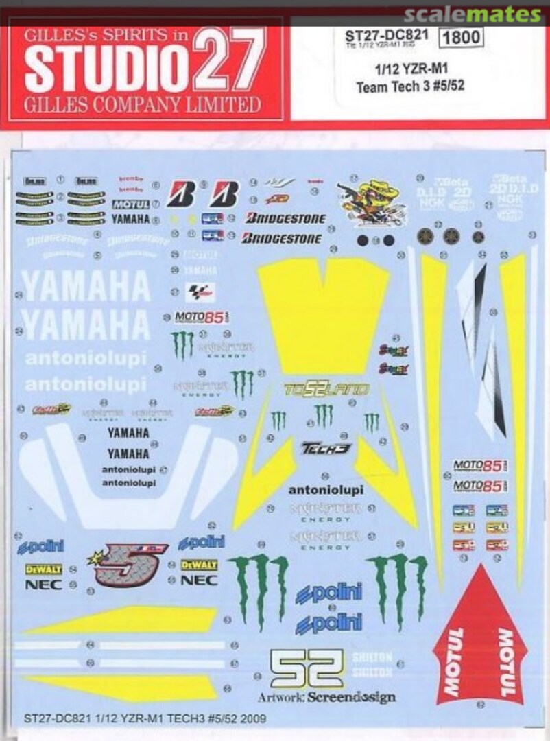 Boxart Yamaha YZR-M1 ST27-DC821 Studio27