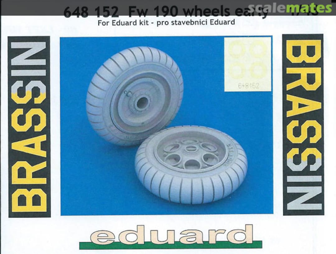 Boxart Fw 190 wheels early 648152 Eduard