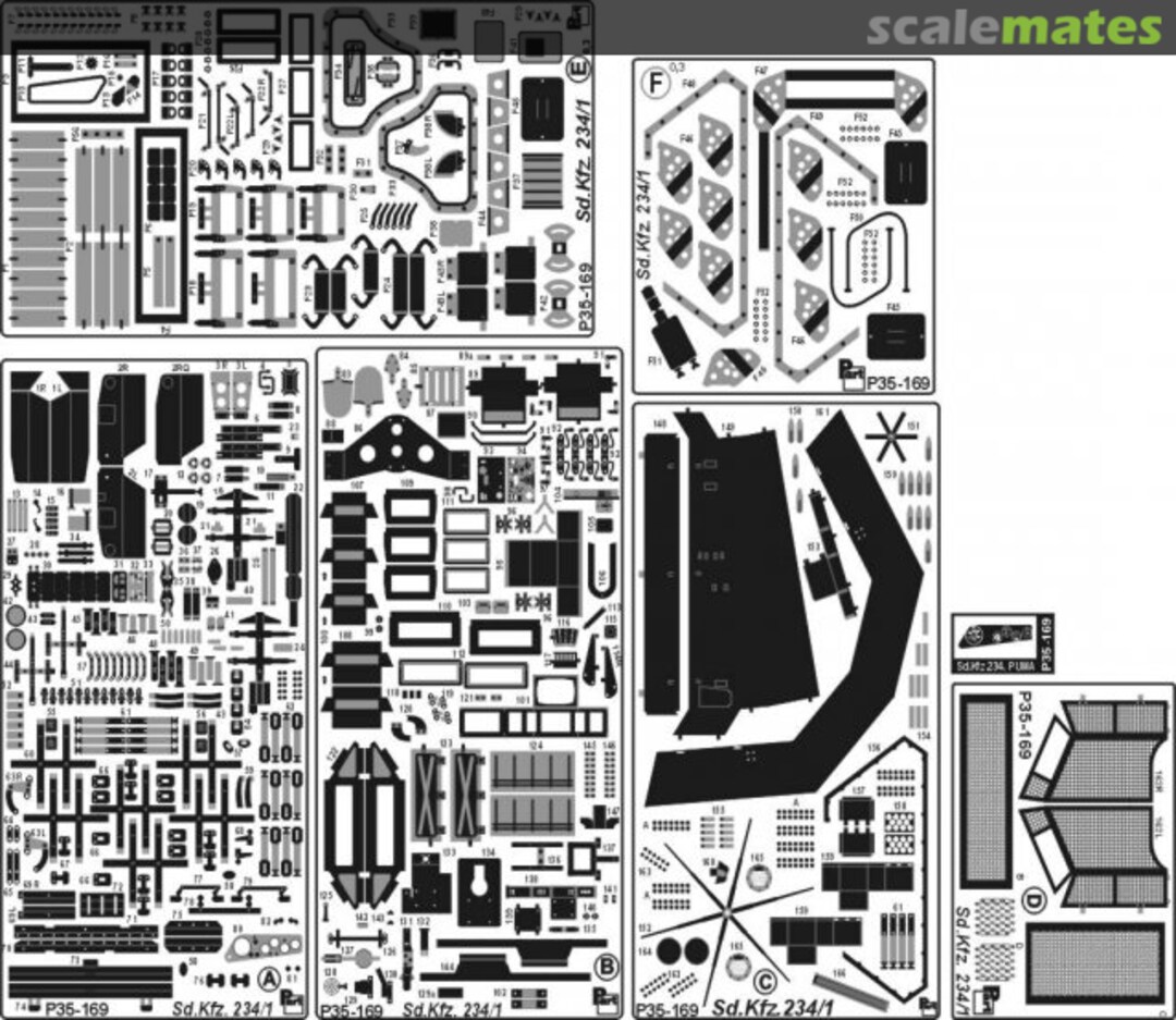 Boxart Sd.Kfz.234/1 Panzerspahwagen P35-169 Part