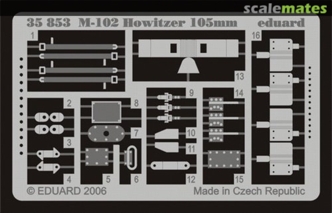 Boxart M-102 Howitzer 105mm 35853 Eduard