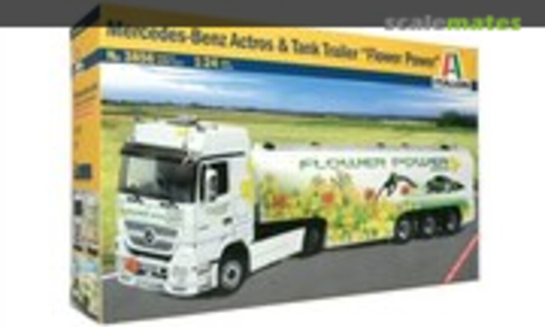 1:24 Mercedes-Benz Actros &amp; Tank Trailor &quot;Flower Power&quot; (Italeri 3856)