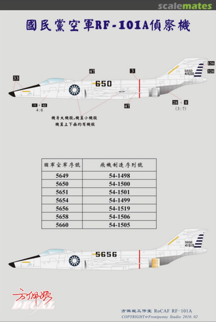 Boxart RoCAF RF-101A 72013 Frontpenny