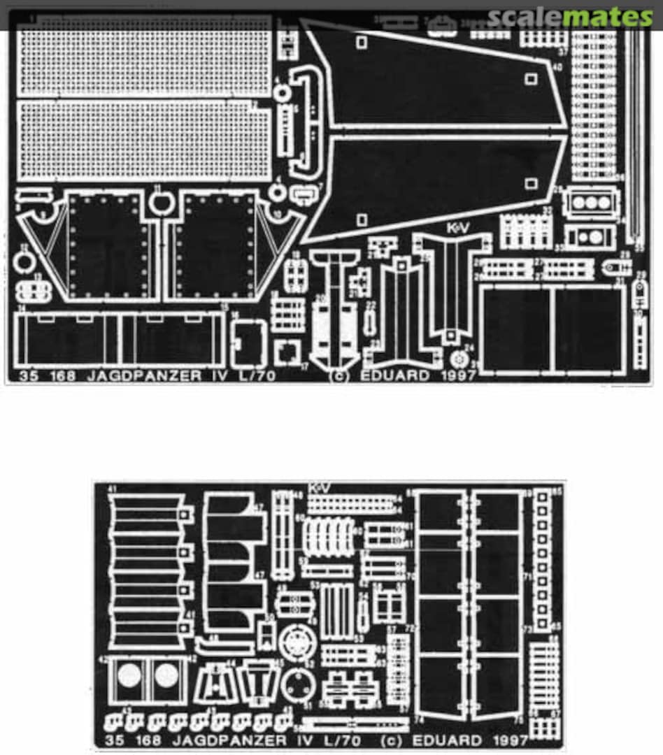 Boxart Jagdpanzer IV L/70 detail set 35168 Eduard