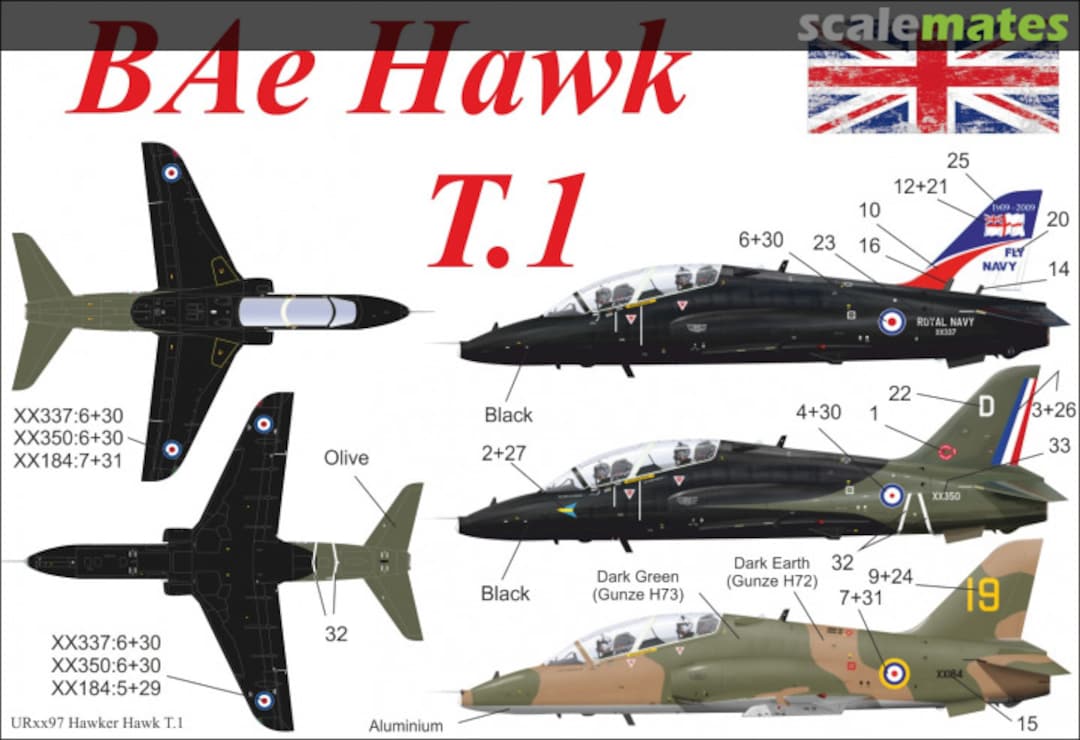 Boxart BAE Hawk T.1 UR3297 UpRise Decal