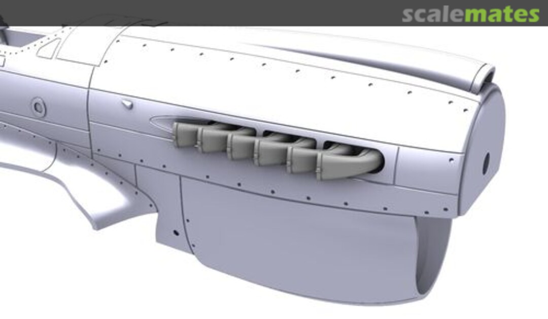 Boxart P-40K/M/N Warhawk Late Type Fishtail Exhausts Q72396 CMK