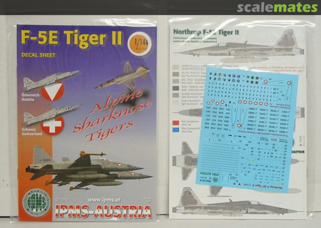 Boxart F-5E Tiger II - Alpine Sharknose Tigers 03 028 IPMS Austria