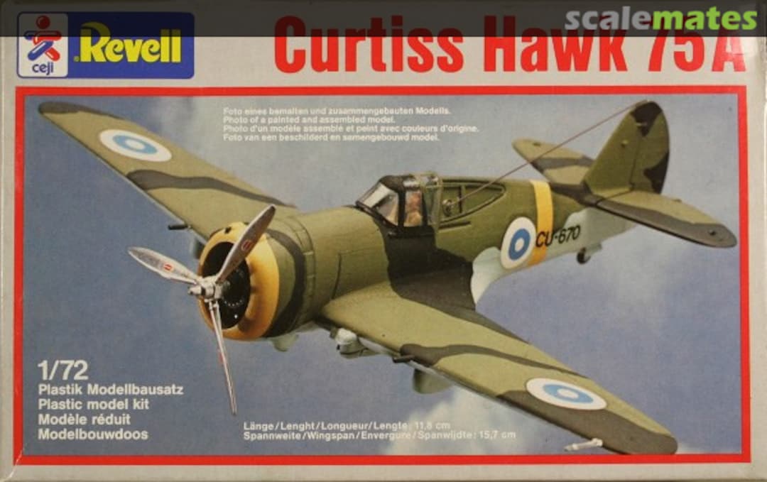 Boxart Curtiss Hawk 75 A 4145 Revell/ceji