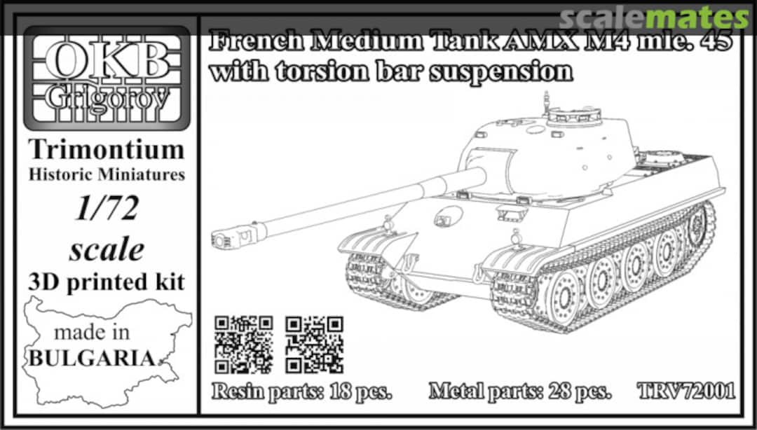 Boxart AMX M4 mle.45 TRV72001 OKB Grigorov